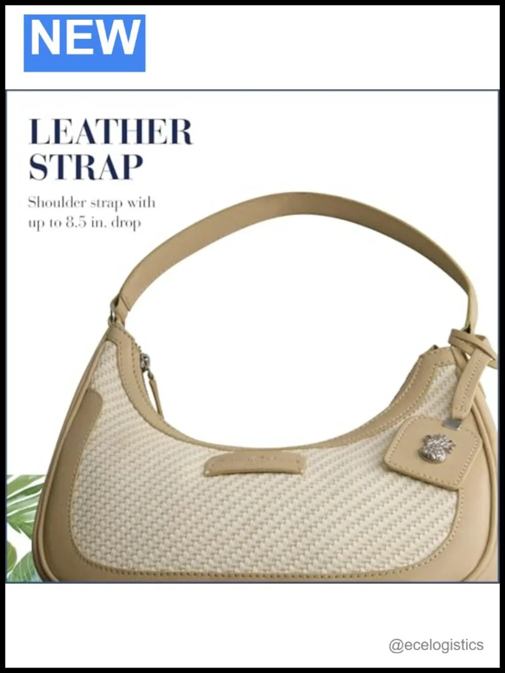 Woven Hobo Bag with Silver Hardware, Polyurethane Cotton Shoulder Purse